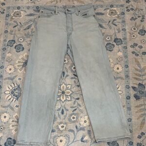 Light Blue Denim Jeans Levi’s Ribcage Straight Ankle